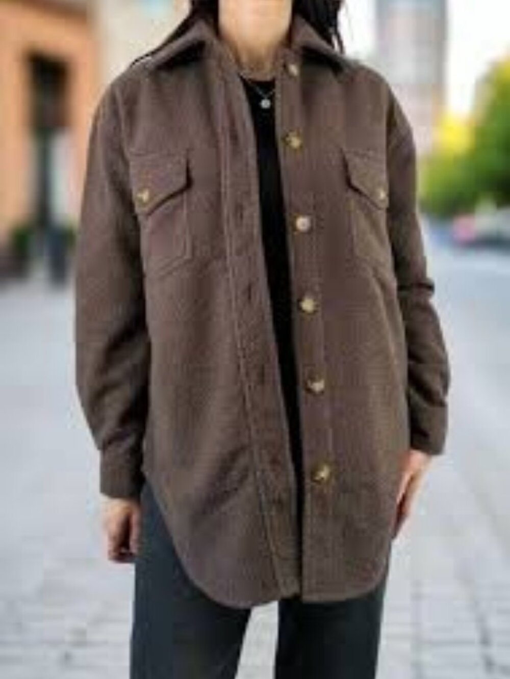 Jackson Rowe Panamint shacket dark brown women's size XS